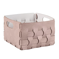 ADJ Корзинка Dubai, 25x25xH20 см., цвет: пепельная роза/устричный ADJ Корзинка Dubai, 25x25xH20 см., цвет: пепельная роза/устричный
