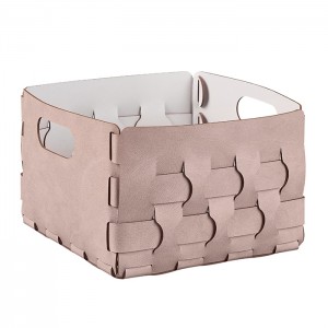 ADJ Корзинка Dubai, 25x25xH20 см., цвет: пепельная роза/устричный ADJ Корзинка Dubai, 25x25xH20 см., цвет: пепельная роза/устричный