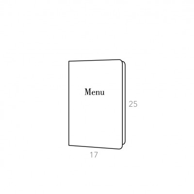 ADJ Меню для ресторана, 17x25 см., цвет: черный/серый