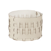 ADJ Корзина Bottega, D20xH12 см., цвет: панна котта/белый ADJ Корзина Bottega, D20xH12 см., цвет: панна котта/белый