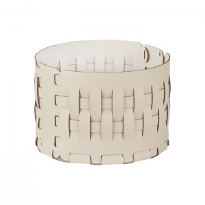 ADJ Корзина Bottega, D20xH12 см., цвет: панна котта/белый ADJ Корзина Bottega, D20xH12 см., цвет: панна котта/белый