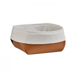 ADJ Корзина для хлеба, 20x20xH9 см., цвет: коньяк/бордо ADJ Корзина для хлеба, 20x20xH9 см., цвет: коньяк/бордо