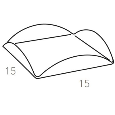 ADJ Подставка для сервировки 15x15см., натуральная кожа, цвет: капучино/шоколад