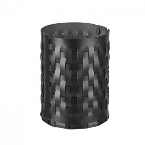 ADJ Корзина Bottega, D20xH25 см., цвет: черный/серый ADJ Корзина Bottega, D20xH25 см., цвет: черный/серый