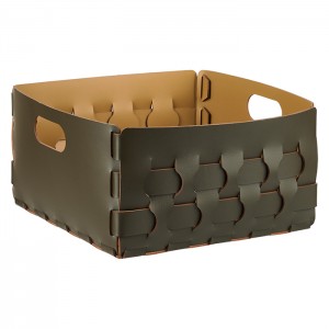 ADJ Корзинка Dubai, 35x35xH20 см., цвет: оливковый/горчичный ADJ Корзинка Dubai, 35x35xH20 см., цвет: оливковый/горчичный