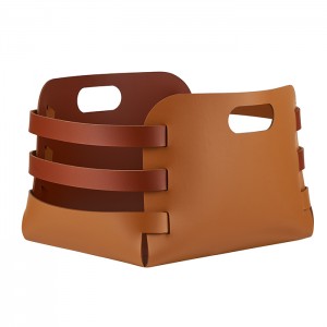 ADJ Корзина Riga, 27x36xH25 см., цвет: коньяк/бордо ADJ Корзина Riga, 27x36xH25 см., цвет: коньяк/бордо