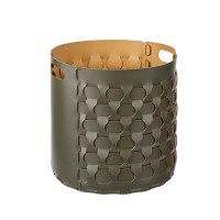 ADJ Круглая корзина Dubai, D40xH40 см., цвет: оливковый/горчичный ADJ Круглая корзина Dubai, D40xH40 см., цвет: оливковый/горчичный