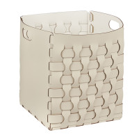 ADJ Корзинка Dubai, 35x35xH40 см., цвет: панна котта/белый ADJ Корзинка Dubai, 35x35xH40 см., цвет: панна котта/белый