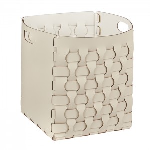 ADJ Корзинка Dubai, 35x35xH40 см., цвет: панна котта/белый ADJ Корзинка Dubai, 35x35xH40 см., цвет: панна котта/белый