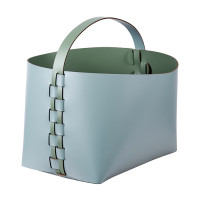 ADJ Корзина, 35x30xH26 см., цвет: небесный/эвкалипт ADJ Корзина, 35x30xH26 см., цвет: небесный/эвкалипт