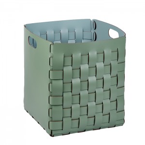 ADJ Корзинка Bottega, 35x35xH40 см., цвет: эвкалипт/небесный ADJ Корзинка Bottega, 35x35xH40 см., цвет: эвкалипт/небесный