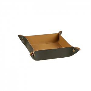 ADJ Мелочница, 14x14xH5 см., цвет: оливковый/горчичный ADJ Мелочница, 14x14xH5 см., цвет: оливковый/горчичный