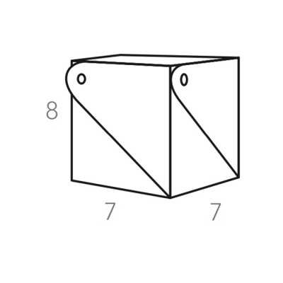 ADJ Коробочка MIU 7x7xH8 см., цвет: небесный/эвкалипт