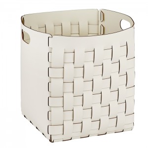 ADJ Корзинка Bottega, 35x35xH40 см., цвет: белый/панна котта ADJ Корзинка Bottega, 35x35xH40 см., цвет: белый/панна котта