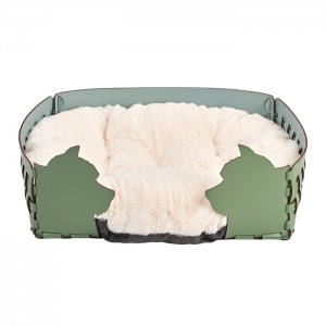 ADJ Лежанка Dog, 45х30хН15 см., цвет: эвкалипт/небесный ADJ Лежанка Dog, 45х30хН15 см., цвет: эвкалипт/небесный