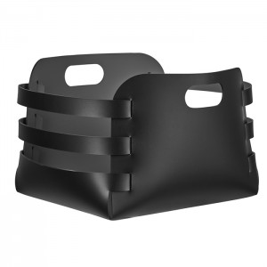 ADJ Корзина Riga, 27x36xH25 см., цвет: черный/серый ADJ Корзина Riga, 27x36xH25 см., цвет: черный/серый