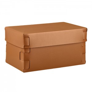 ADJ Коробка Snob, 25x15xH13,5 см., цвет: коньяк/бордо ADJ Коробка Snob, 25x15xH13,5 см., цвет: коньяк/бордо