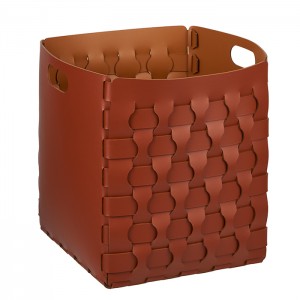 ADJ Корзинка Dubai, 35x35xH40 см., цвет: бордо/коньяк ADJ Корзинка Dubai, 35x35xH40 см., цвет: бордо/коньяк
