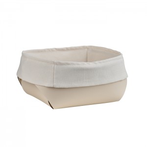 ADJ Корзина, 15x15xH7 см., цвет: панна котта/белый ADJ Корзина, 15x15xH7 см., цвет: панна котта/белый