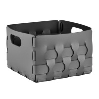 ADJ Корзинка Dubai, 25x25xH20 см., цвет: серый/черный ADJ Корзинка Dubai, 25x25xH20 см., цвет: серый/черный