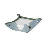 ADJ Подставка для бумажных блоков, 10x10xH4 см., цвет: небесный/эвкалипт ADJ Подставка для бумажных блоков, 10x10xH4 см., цвет: небесный/эвкалипт