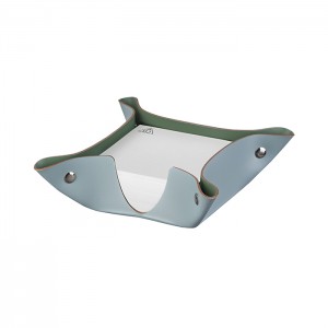 ADJ Подставка для бумажных блоков, 10x10xH4 см., цвет: небесный/эвкалипт ADJ Подставка для бумажных блоков, 10x10xH4 см., цвет: небесный/эвкалипт