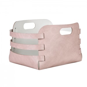 ADJ Корзина Riga, 27x36xH25 см., цвет: пепельная роза/устричный ADJ Корзина Riga, 27x36xH25 см., цвет: пепельная роза/устричный