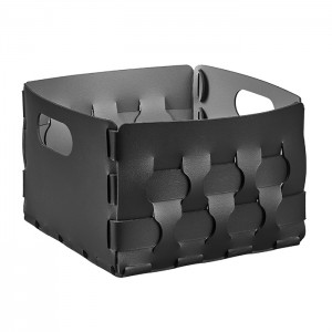 ADJ Корзинка Dubai, 25x25xH20 см., цвет: черный/серый ADJ Корзинка Dubai, 25x25xH20 см., цвет: черный/серый