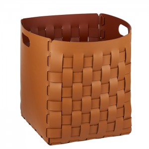 ADJ Корзинка Bottega, 35x35xH40 см., цвет: коньяк/бордо ADJ Корзинка Bottega, 35x35xH40 см., цвет: коньяк/бордо