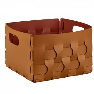 ADJ Корзинка Dubai, 25x25xH20 см., цвет: коньяк/бордо ADJ Корзинка Dubai, 25x25xH20 см., цвет: коньяк/бордо