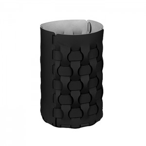 ADJ Корзина для мусора Dubai, D22xH35 см., цвет: черный/серый ADJ Корзина для мусора Dubai, D22xH35 см., цвет: черный/серый