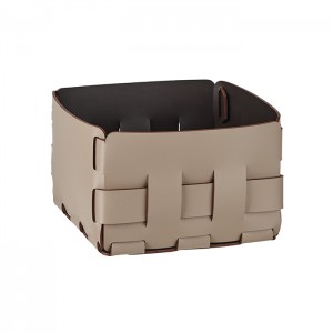 ADJ Корзинка Mini Bottega, 19x19xH13 см., цвет: капучино/шоколад ADJ Корзинка Mini Bottega, 19x19xH13 см., цвет: капучино/шоколад