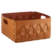 ADJ Корзинка Dubai, 35x35xH20 см., цвет: коньяк/бордо ADJ Корзинка Dubai, 35x35xH20 см., цвет: коньяк/бордо