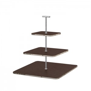 ADJ Сервировочная стойка 30x30xH35см., ручка Т, цвет: шоколад/фурнитура хром ADJ Сервировочная стойка 30x30xH35см., ручка Т, цвет: шоколад/фурнитура хром