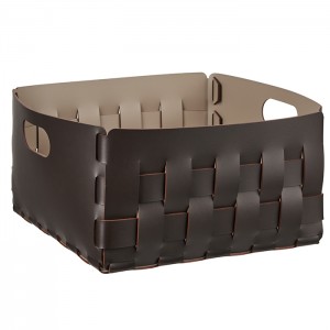 ADJ Корзинка Bottega, 35x35xH20 см., цвет: шоколад/капучино ADJ Корзинка Bottega, 35x35xH20 см., цвет: шоколад/капучино