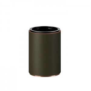ADJ Стакан для зубных щеток, D7xH10 см., цвет:copper/оливковый ADJ Стакан для зубных щеток, D7xH10 см., цвет:copper/оливковый