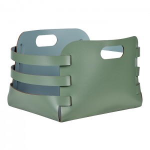 ADJ Корзина Riga, 27x36xH25 см., цвет: эвкалипт/небесный ADJ Корзина Riga, 27x36xH25 см., цвет: эвкалипт/небесный