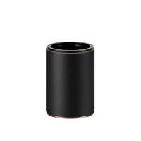 ADJ Стакан для зубных щеток, D7xH10 см., цвет:copper/черный ADJ Стакан для зубных щеток, D7xH10 см., цвет:copper/черный