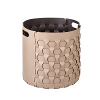 ADJ Круглая корзина Dubai, D40xH40 см., цвет: капучино/шоколад ADJ Круглая корзина Dubai, D40xH40 см., цвет: капучино/шоколад