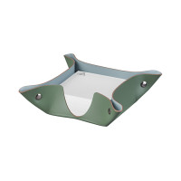 ADJ Подставка для бумажных блоков, 10x10xH4 см., цвет: эвкалипт/небесный ADJ Подставка для бумажных блоков, 10x10xH4 см., цвет: эвкалипт/небесный