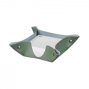 ADJ Подставка для бумажных блоков, 10x10xH4 см., цвет: эвкалипт/небесный ADJ Подставка для бумажных блоков, 10x10xH4 см., цвет: эвкалипт/небесный