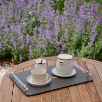 ADJ Поднос Linfinito, 36x24xH5 см., цвет: серый/черный, фурнитура графит ADJ Поднос Linfinito, 36x24xH5 см., цвет: серый/черный, фурнитура графит