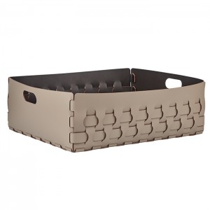 ADJ Корзинка Dubai, 60x50xH20 см., цвет: капучино/шоколад ADJ Корзинка Dubai, 60x50xH20 см., цвет: капучино/шоколад