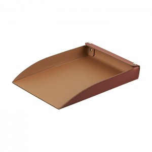 ADJ Лоток для бумаг, 32x23 см., цвет: бордо/коньяк ADJ Лоток для бумаг, 32x23 см., цвет: бордо/коньяк