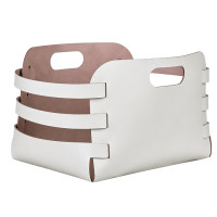 ADJ Корзина Riga, 27x36xH25 см., цвет: устричный/пепельная роза ADJ Корзина Riga, 27x36xH25 см., цвет: устричный/пепельная роза