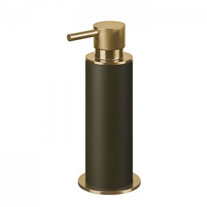 ADJ Диспенсер для жидкого мыла, D7xH19см., цвет: Gold/оливковый ADJ Диспенсер для жидкого мыла, D7xH19см., цвет: Gold/оливковый