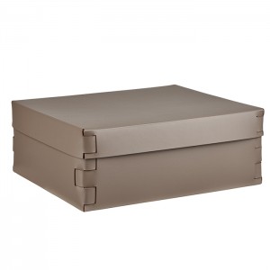 ADJ Коробка Snob, 36x30xH13,5 см., цвет: капучино/шоколад ADJ Коробка Snob, 36x30xH13,5 см., цвет: капучино/шоколад