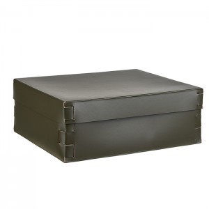 ADJ Коробка Snob, 36x30xH13,5 см., цвет: оливковый/горчичный ADJ Коробка Snob, 36x30xH13,5 см., цвет: оливковый/горчичный