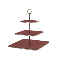 ADJ Сервировочная стойка 30x30xH35см., ручка круглая, цвет: бордовый/фурнитура бронза ADJ Сервировочная стойка 30x30xH35см., ручка круглая, цвет: бордовый/фурнитура бронза