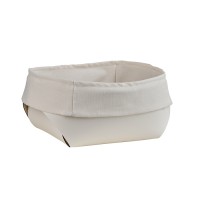 ADJ Корзина, 15x15xH7 см., цвет: белый/панна котта ADJ Корзина, 15x15xH7 см., цвет: белый/панна котта